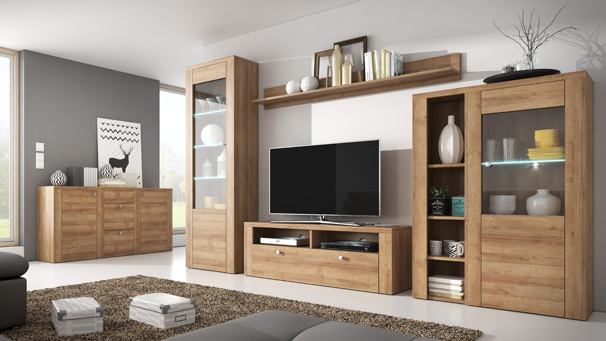 TV stand Salelbo 103 (Riviera oak)