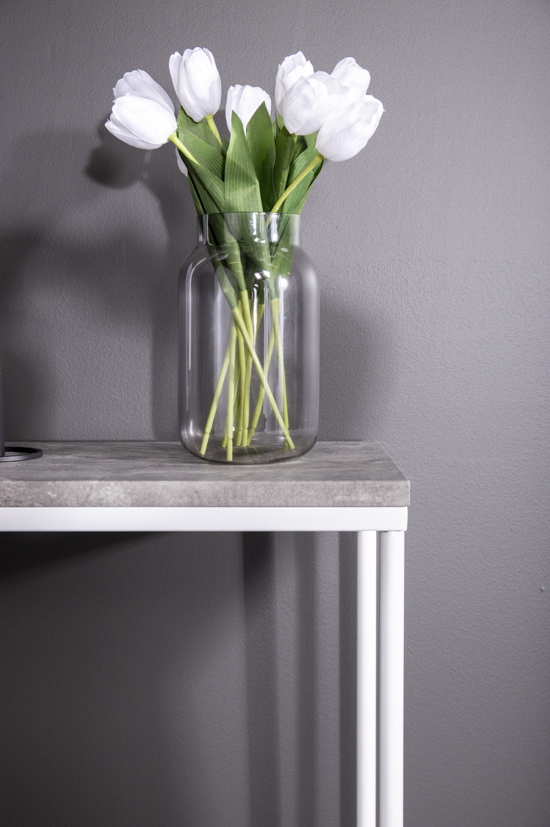 Console table Dallas 197 (Concrete + White)