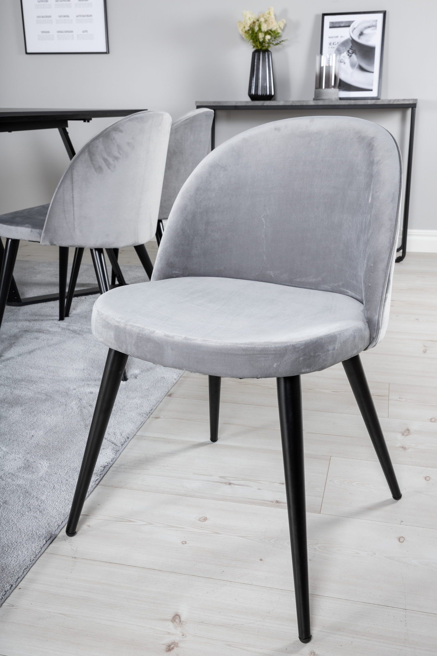 Dining set Dallas 360 (Grey + Black)