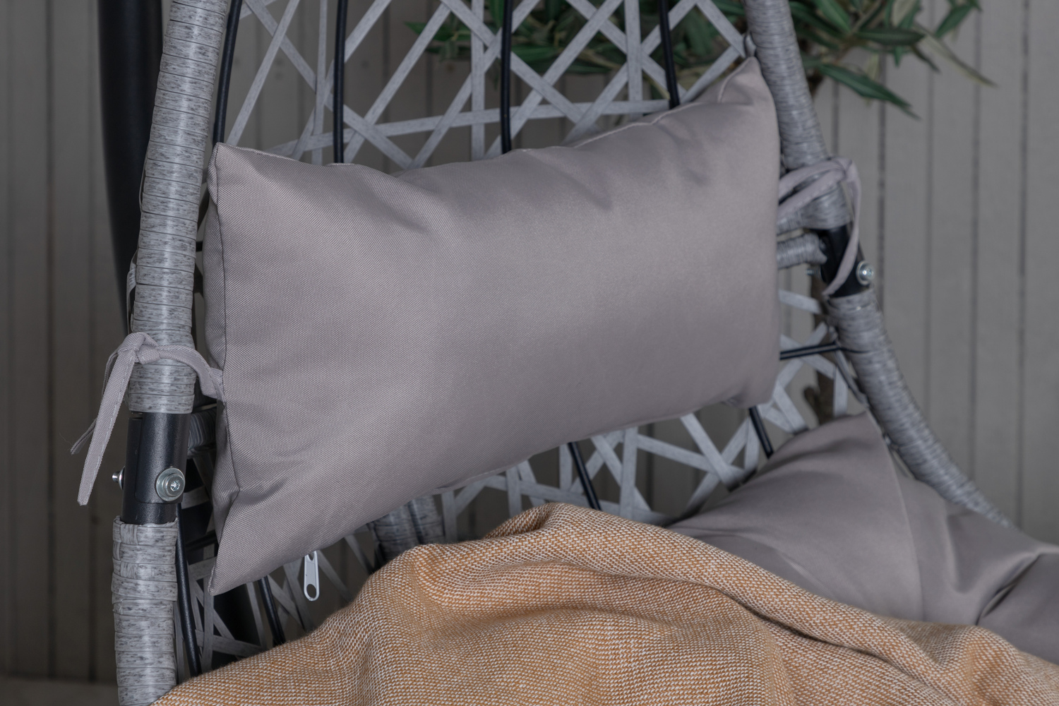 Hanging chair Dallas 519 (Black + Grey)