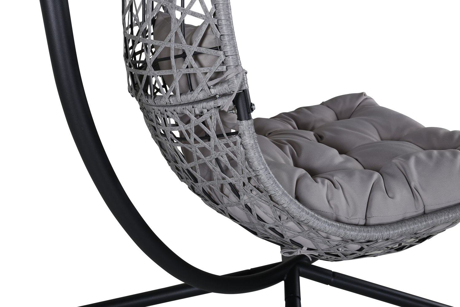 Hanging chair Dallas 519 (Black + Grey)