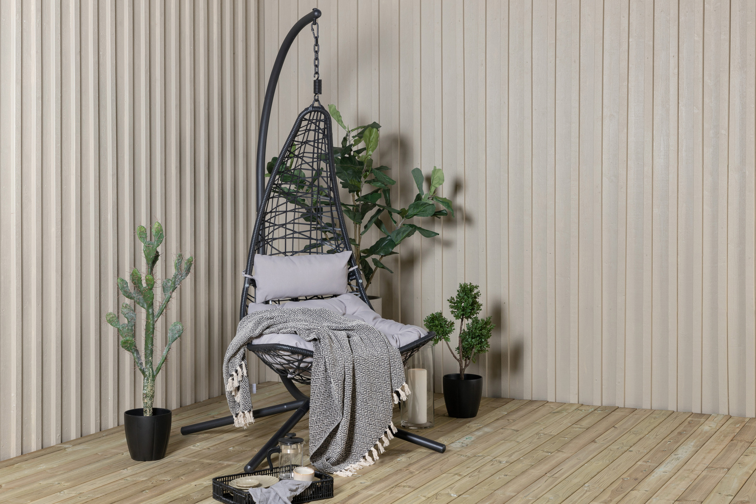 Hanging chair Dallas 519 (Black)