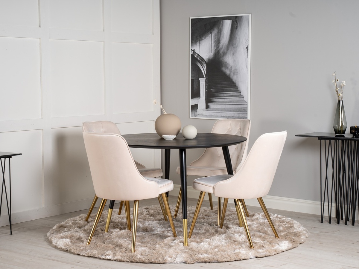 Dining set Dallas 1178 (Beige + Golden)