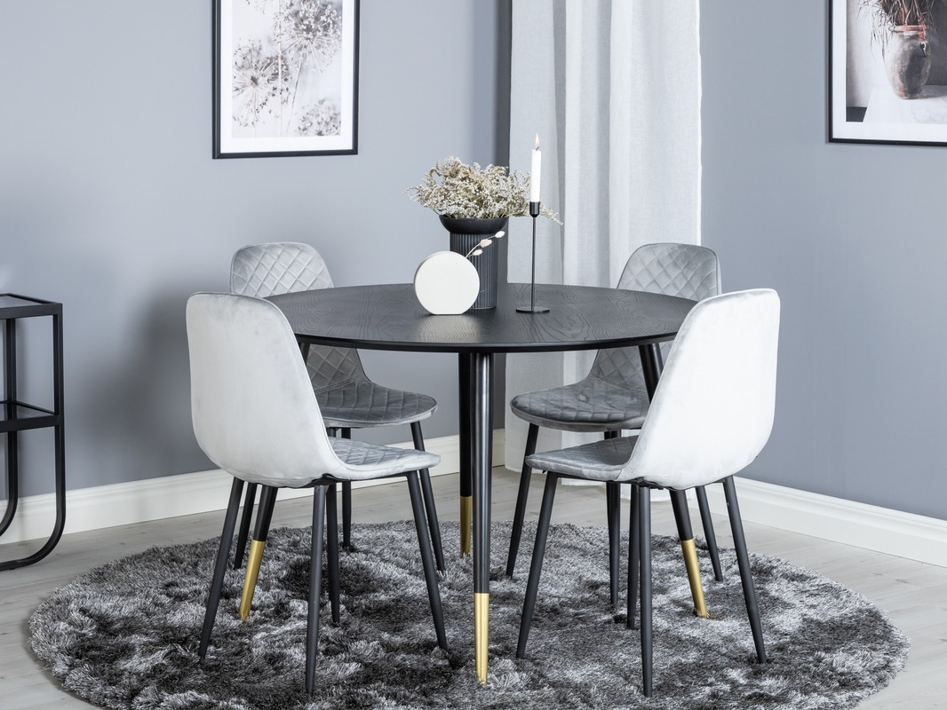 Dining set Dallas 1183 (Grey + Black)