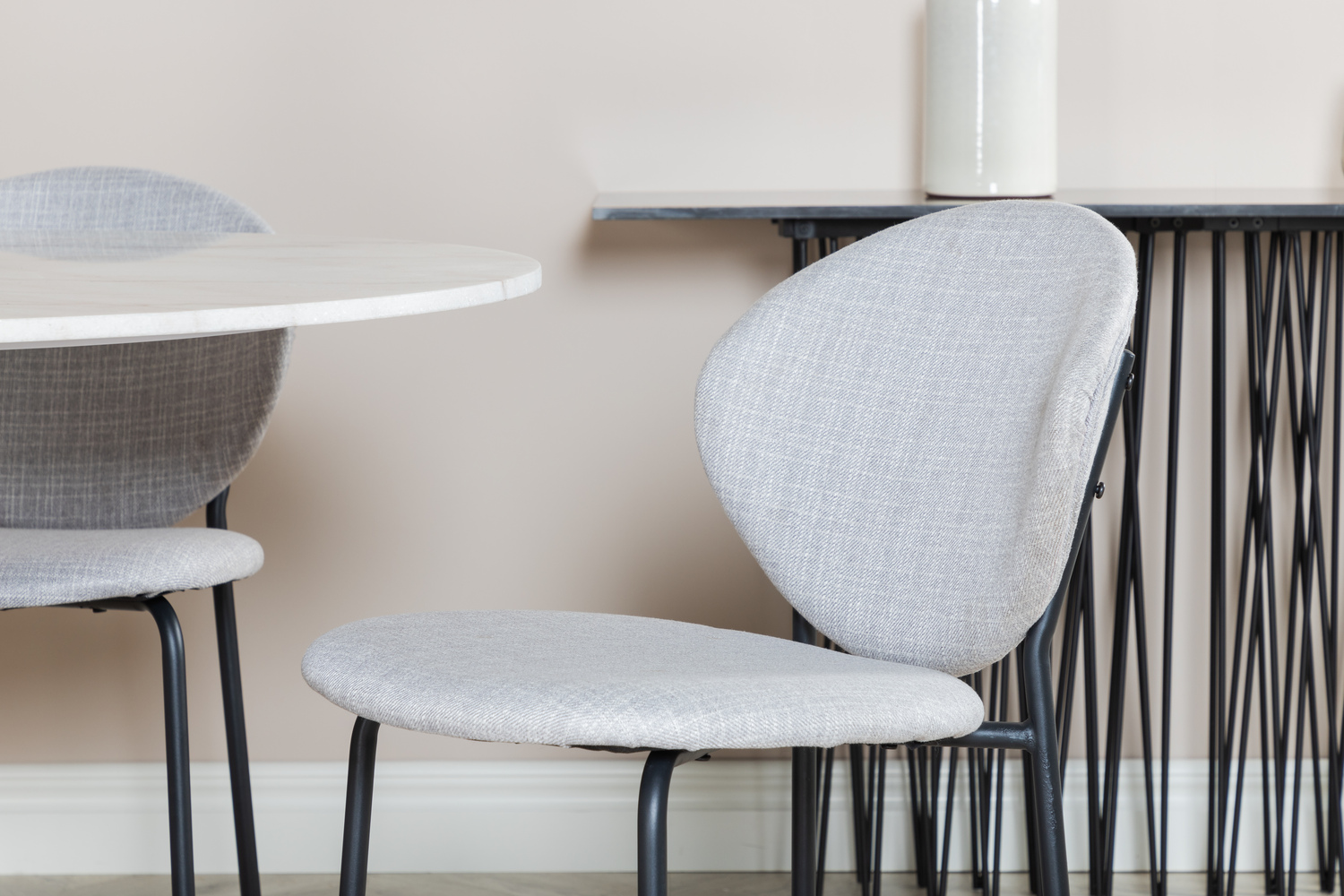 Dining set Dallas 1298 (Grey + Black)