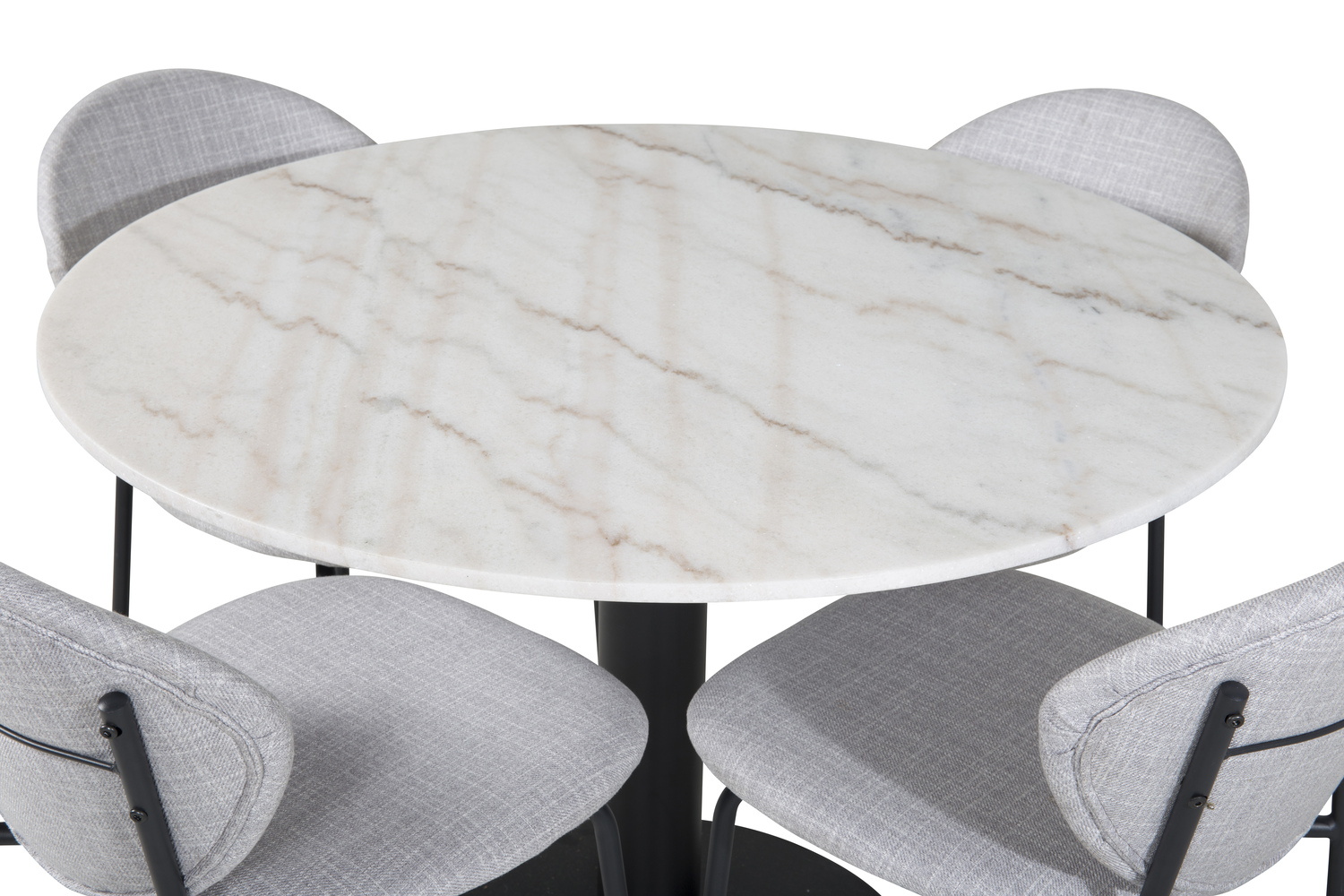 Dining set Dallas 1298 (Grey + Black)