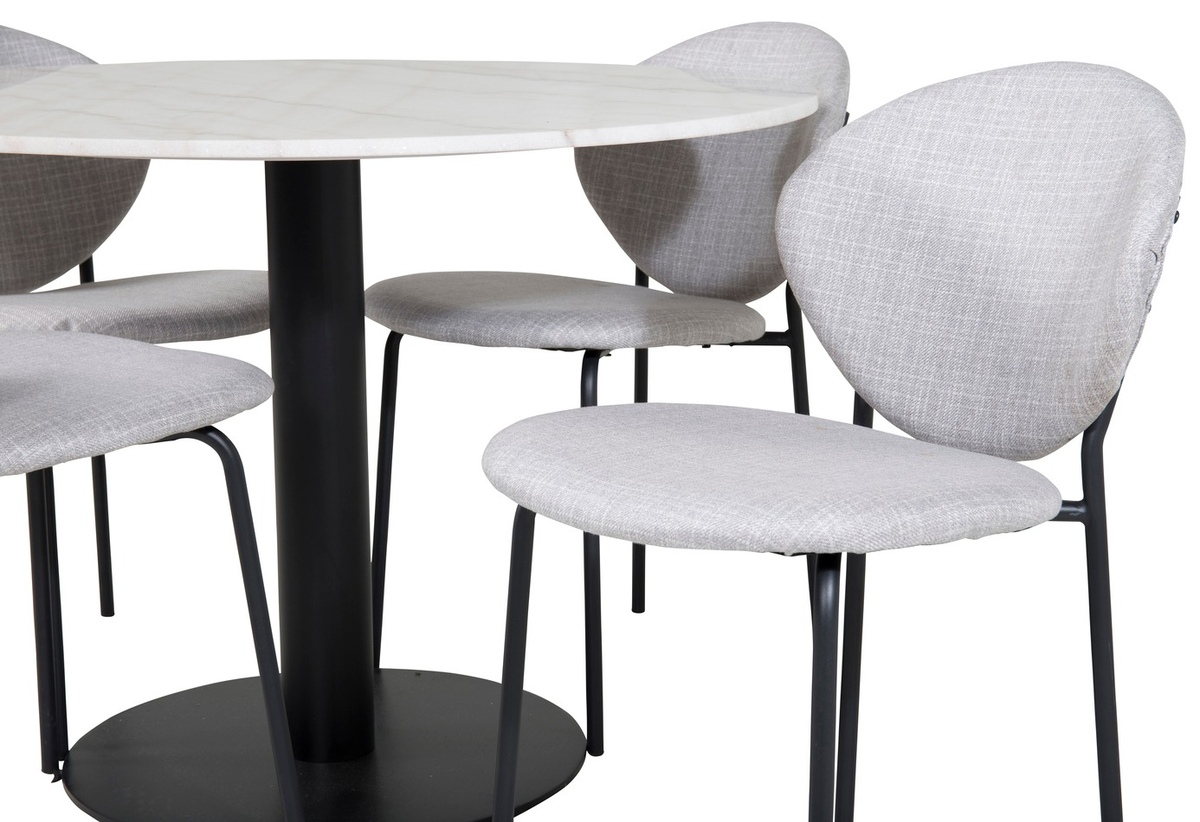 Dining set Dallas 1298 (Grey + Black)