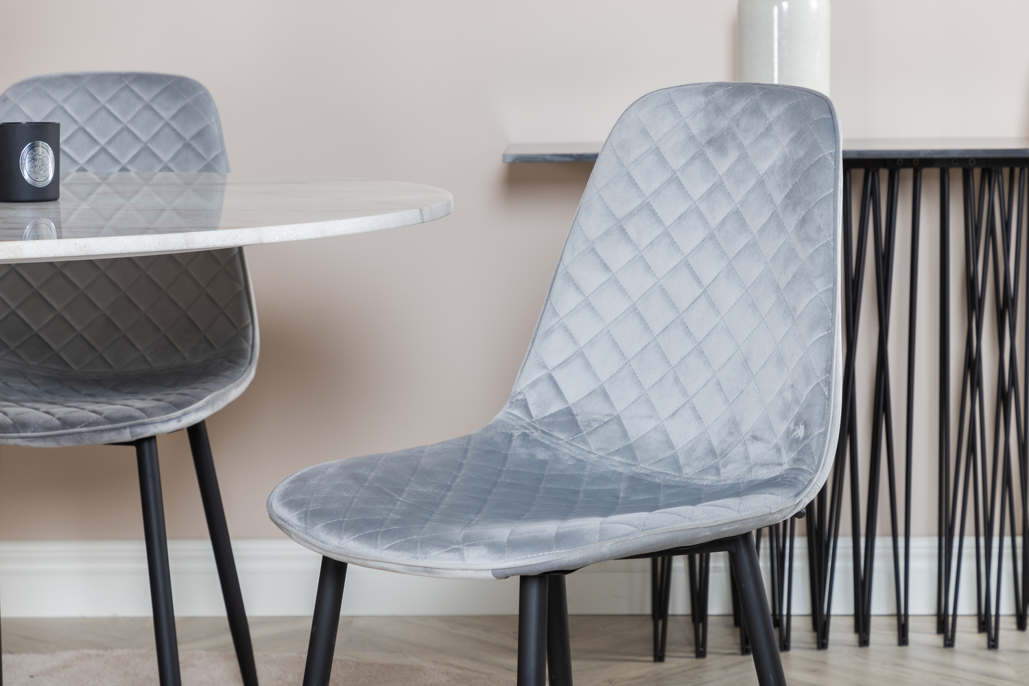 Dining set Dallas 1302 (Grey + Black)