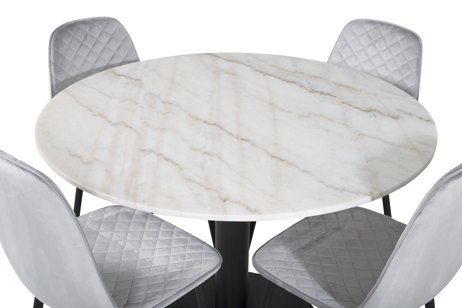 Dining set Dallas 1302 (Grey + Black)