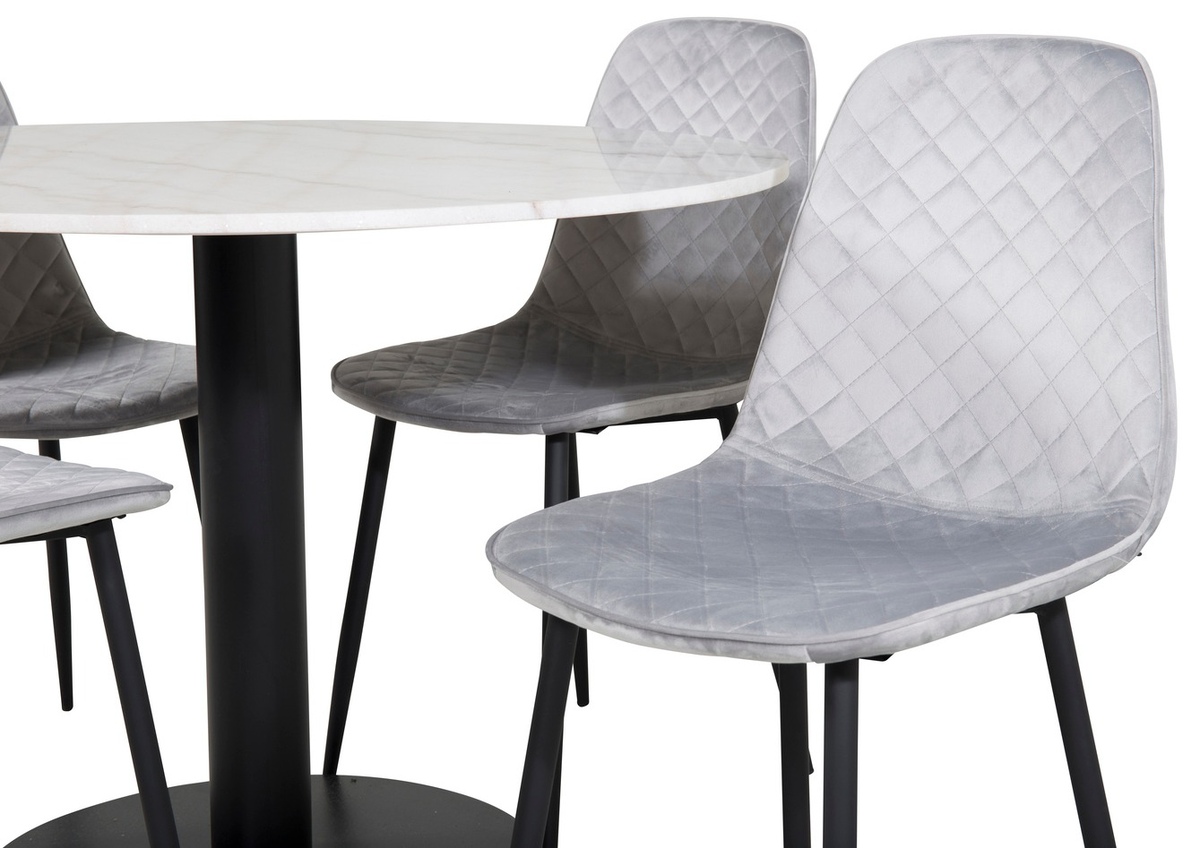 Dining set Dallas 1302 (Grey + Black)