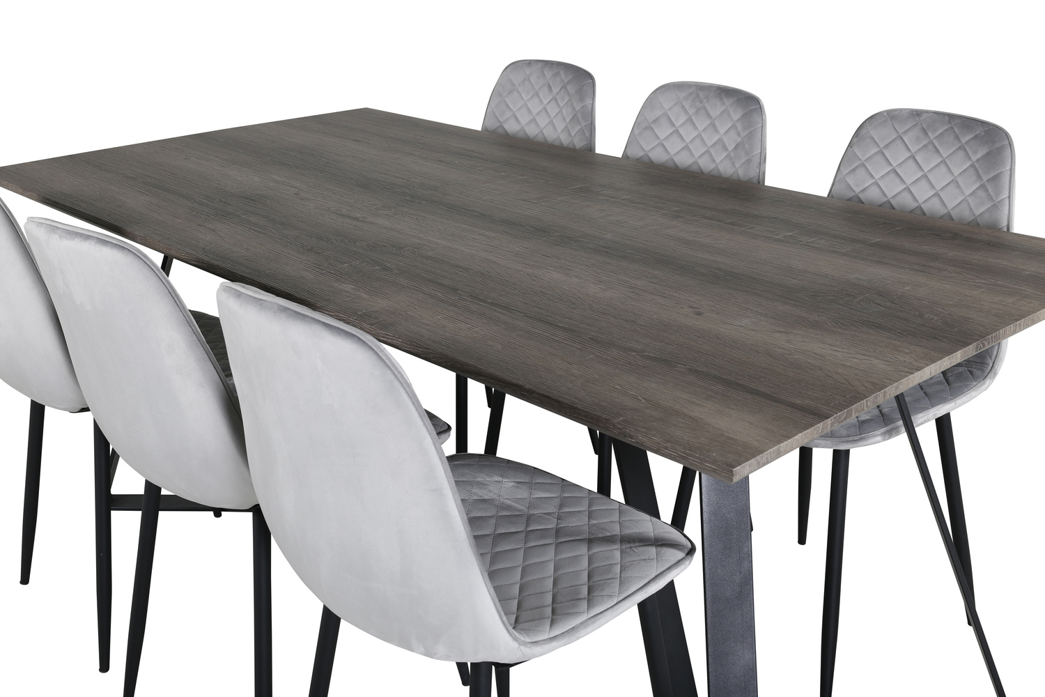 Dining set Dallas 1357 (Grey + Black)