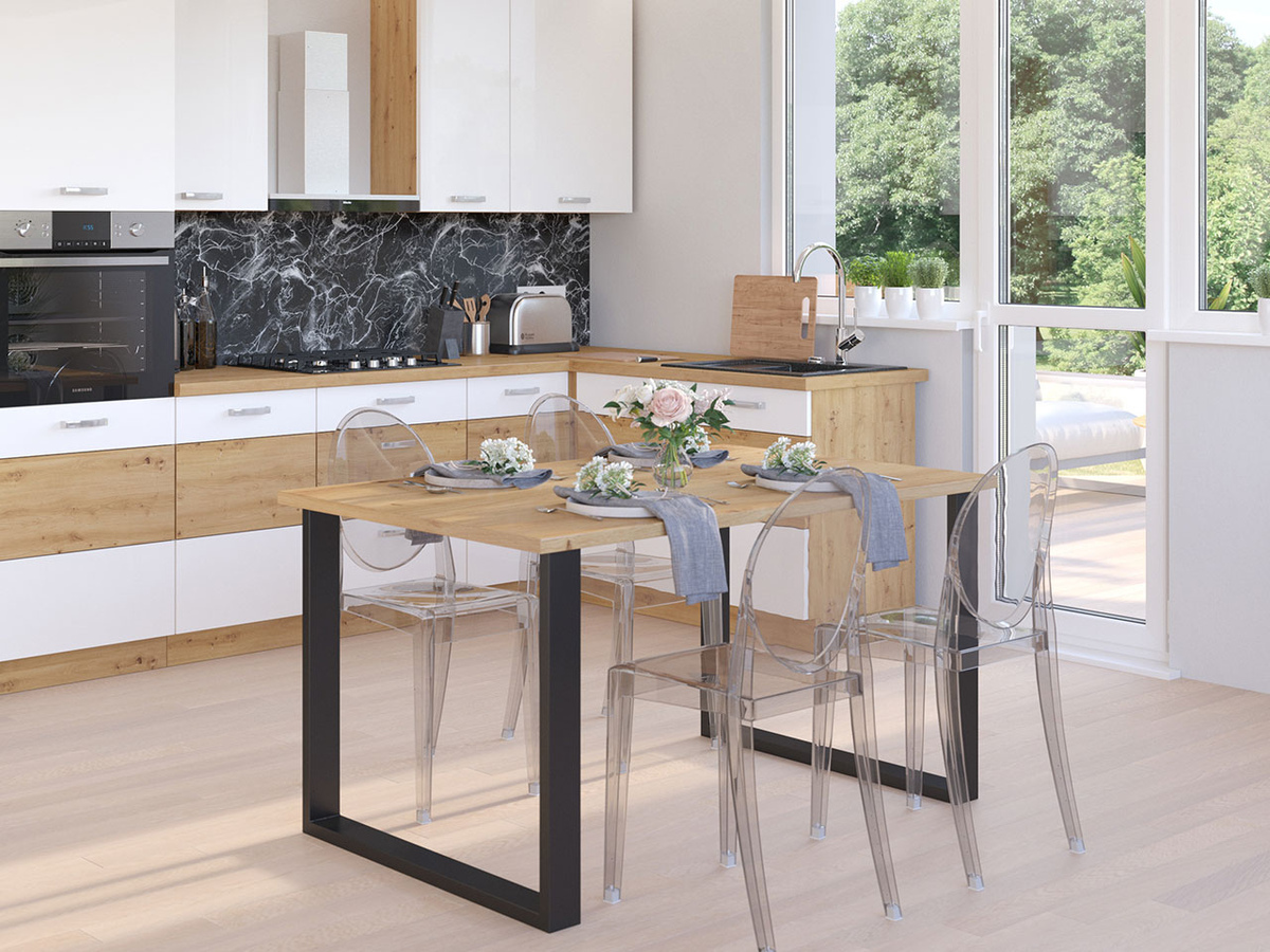 Table Tucson 136 (Artisan oak + Black)