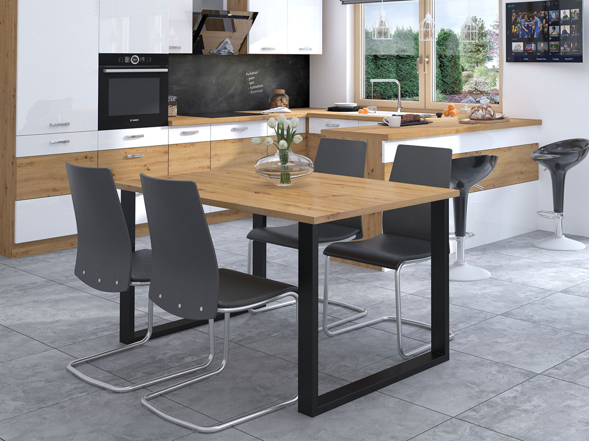 Table Tucson 137 (Artisan oak + Black)