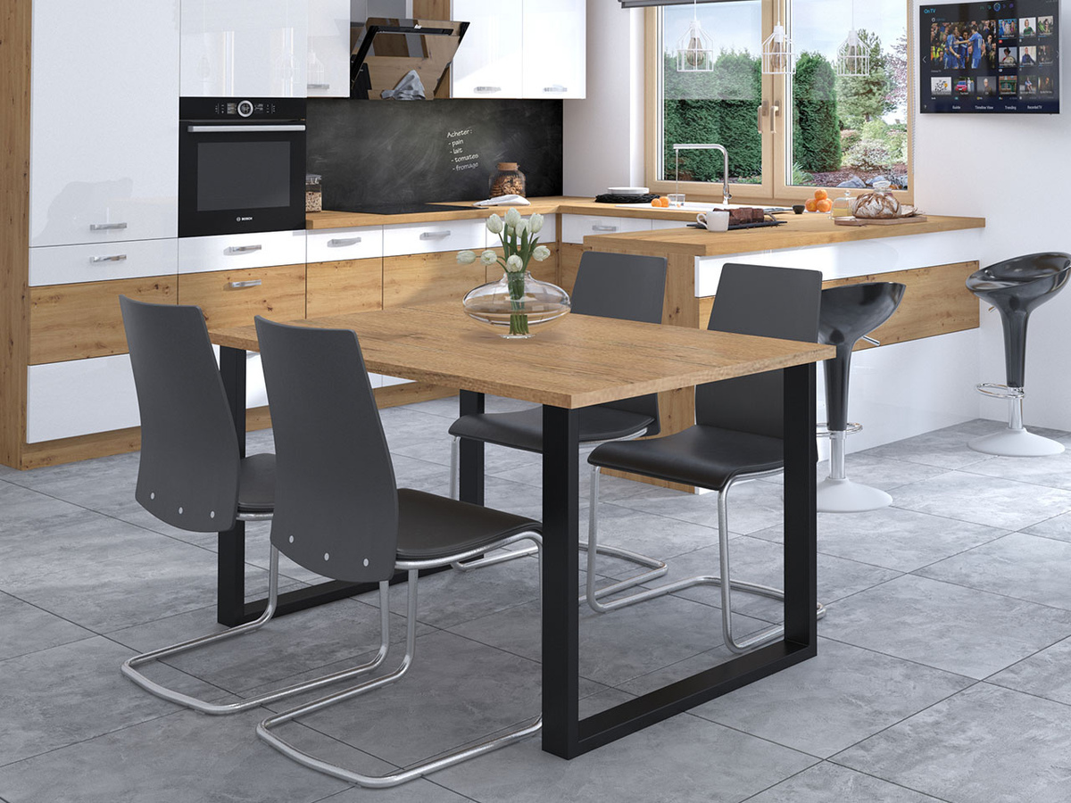 Table Tucson 137 (Lancelot oak + Black)