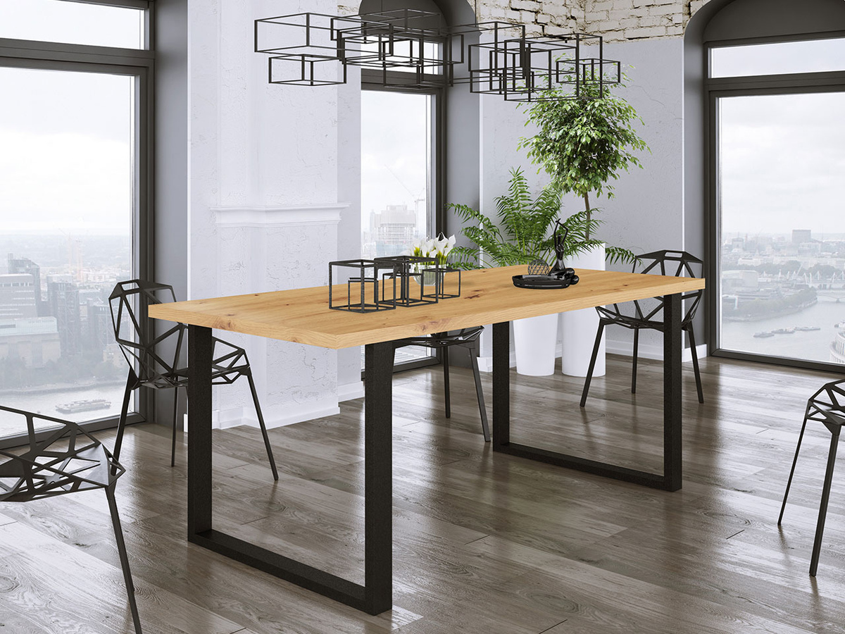 Table Tucson 138 (Artisan oak + Black)