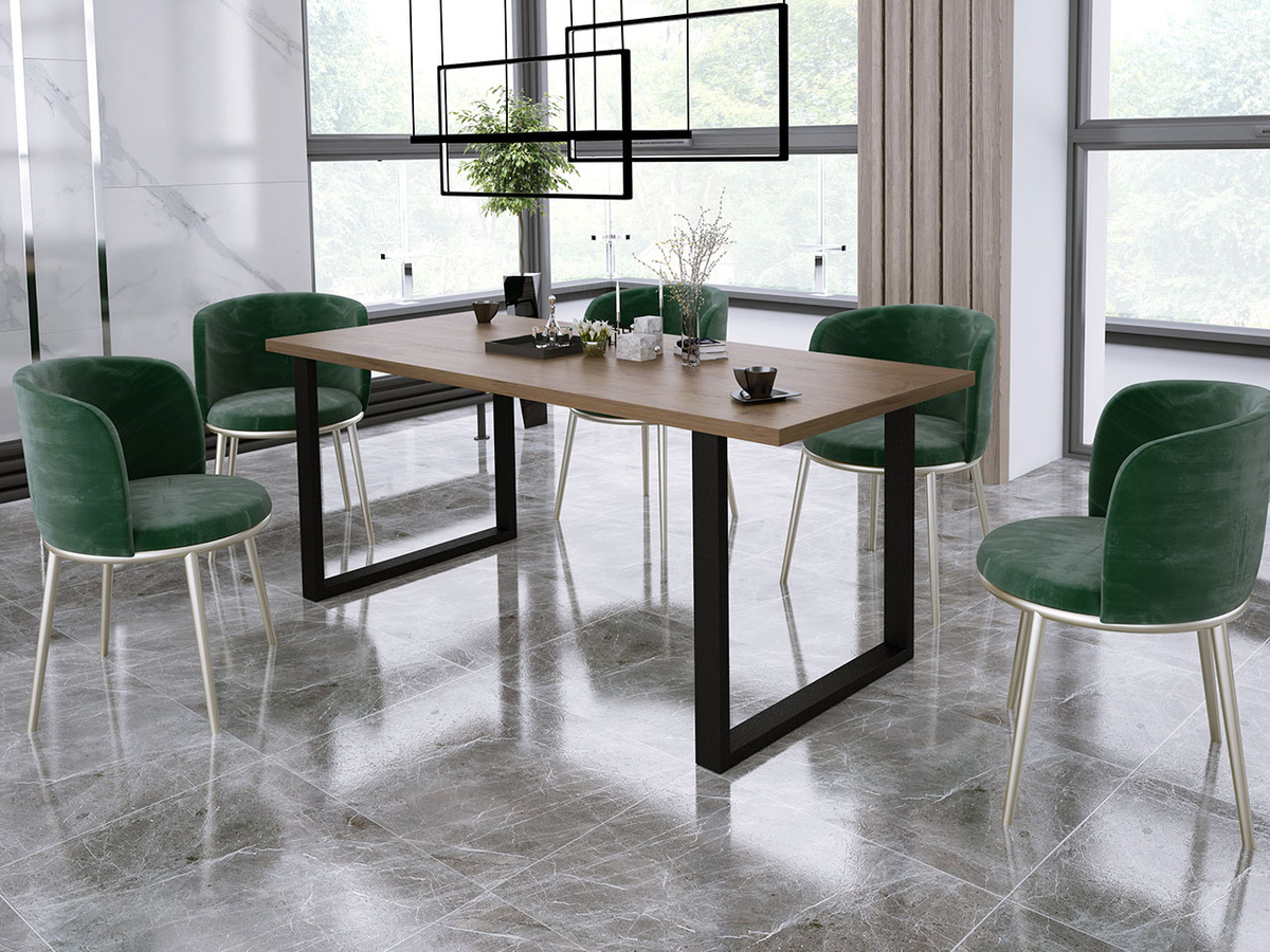 Table Tucson 138 (Lancelot oak + Black)