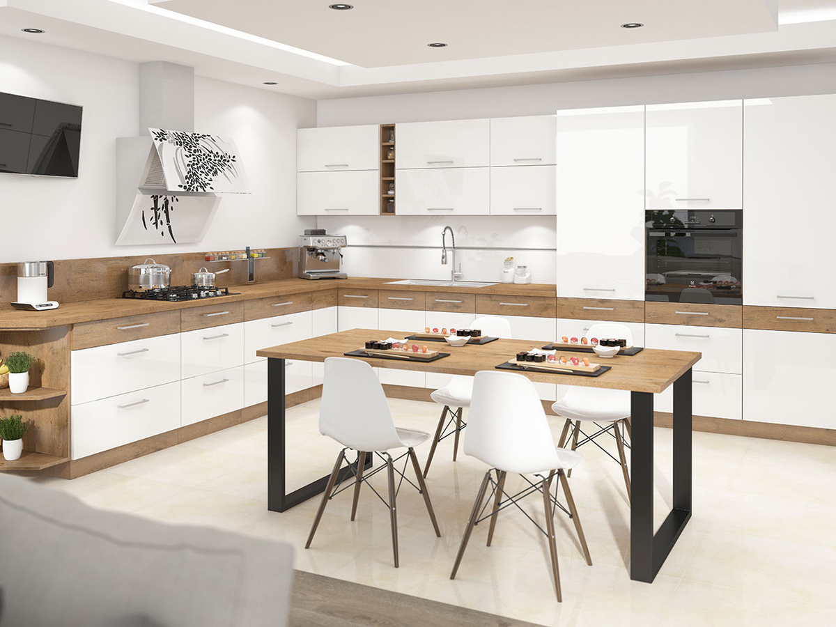 Table Tucson 139 (Lancelot oak + Black)