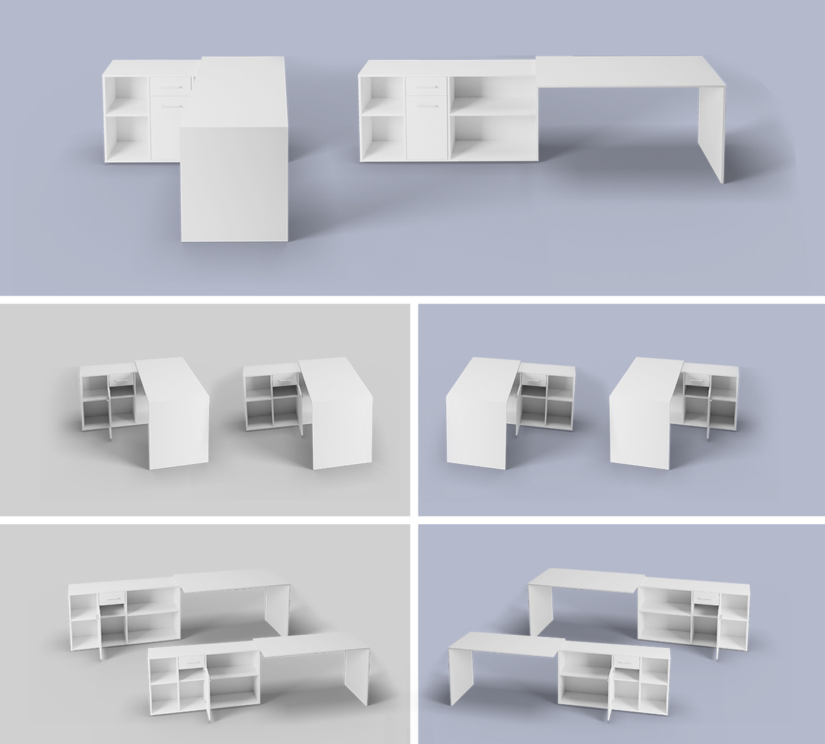 Corner desk Bristol 122 (White)