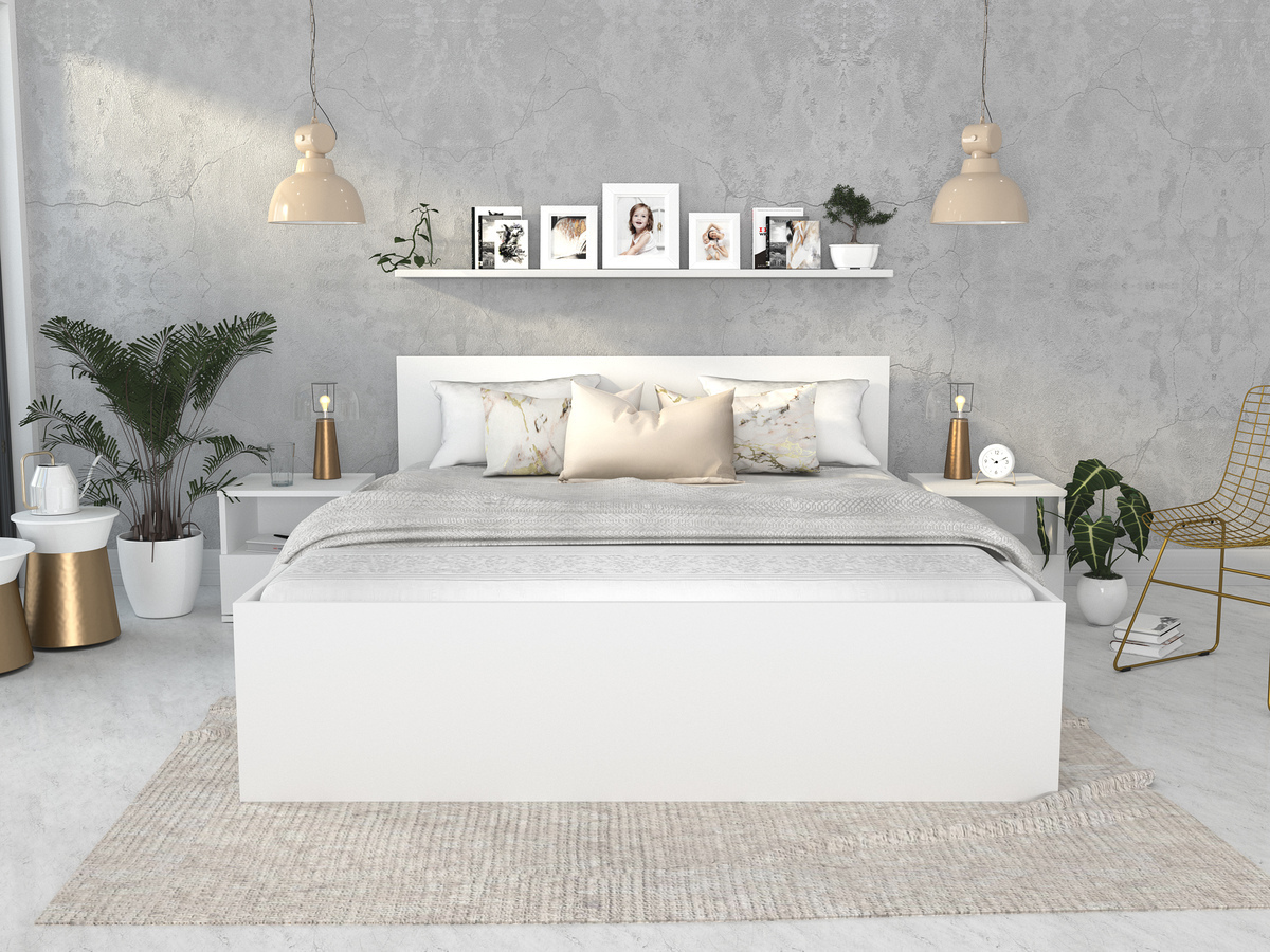 Bed Aurora 145 (White)