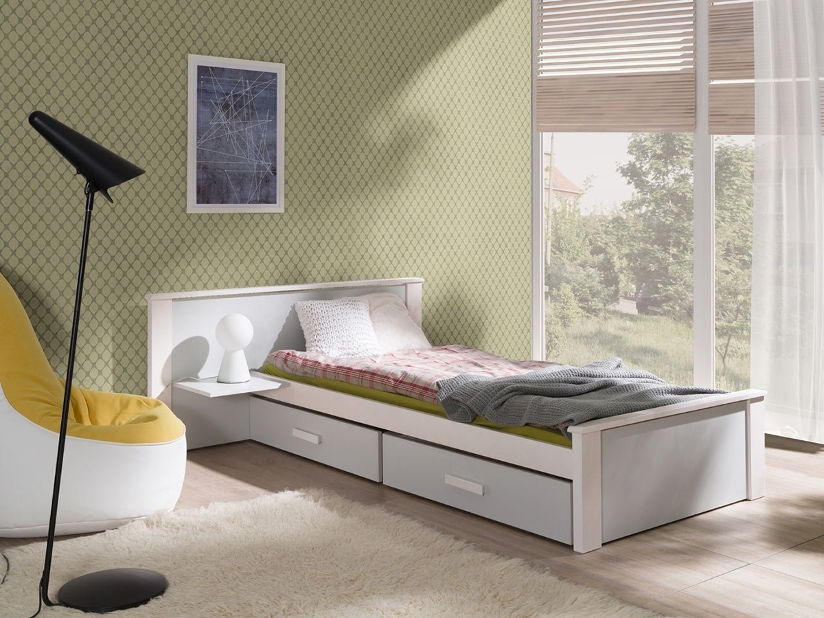 Bed Henderson 118 (White + Grey)