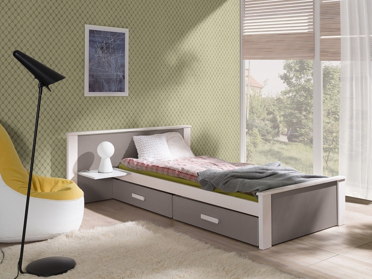 Bed Henderson 118 (White + Trufel)