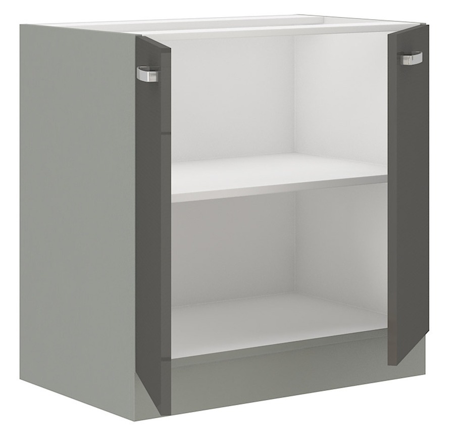 Modular cabinet with doors Multi Grey 112