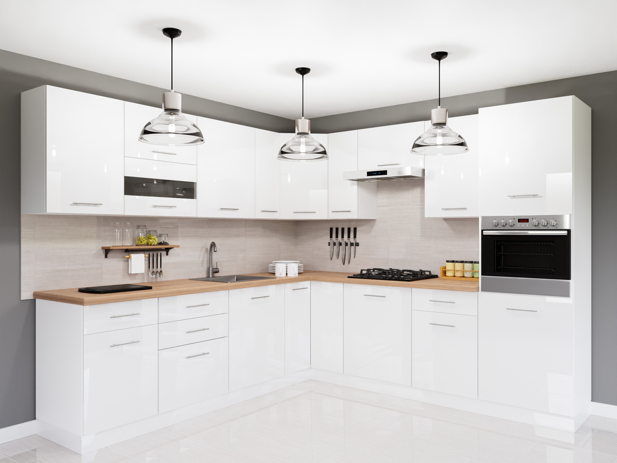 Modular kitchen set Tiffa White 150