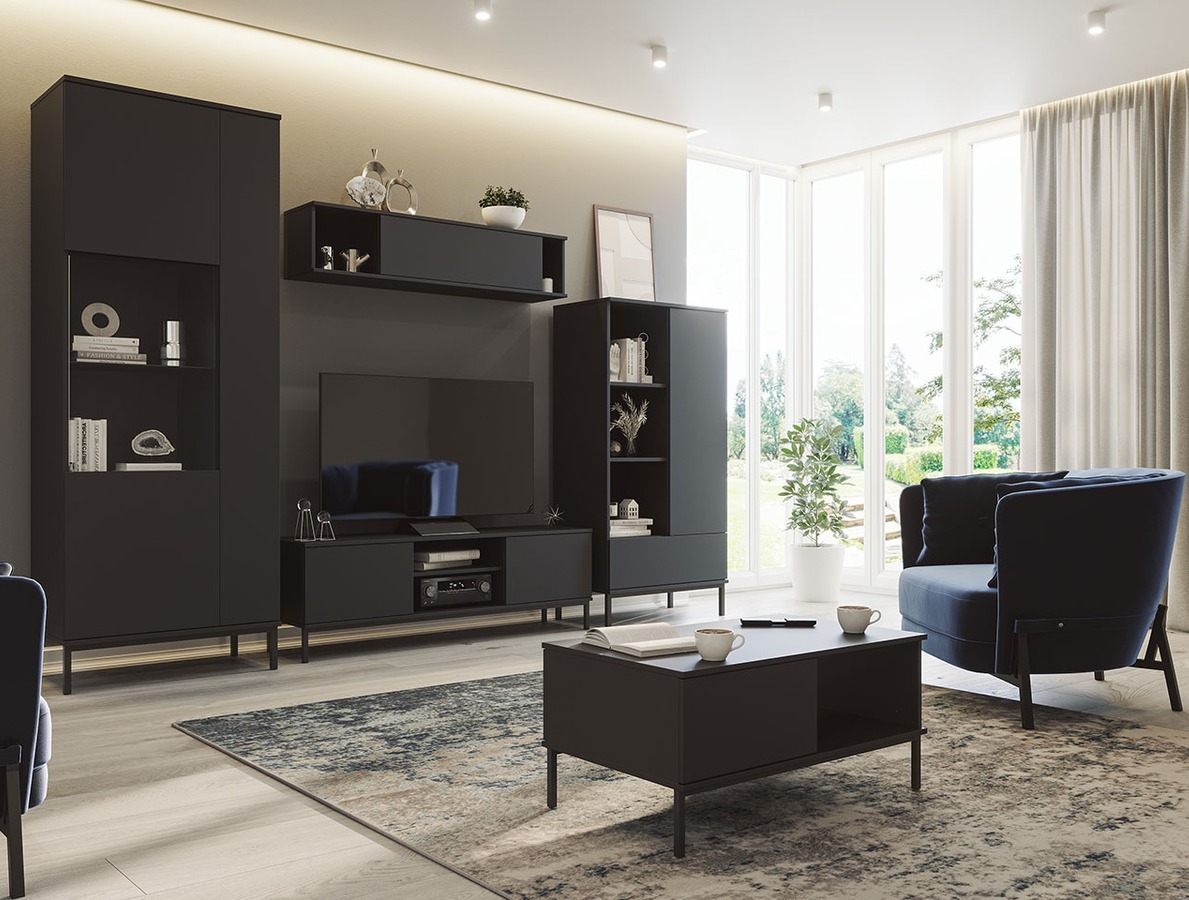 Bookcase Lomsore 106 (Black)