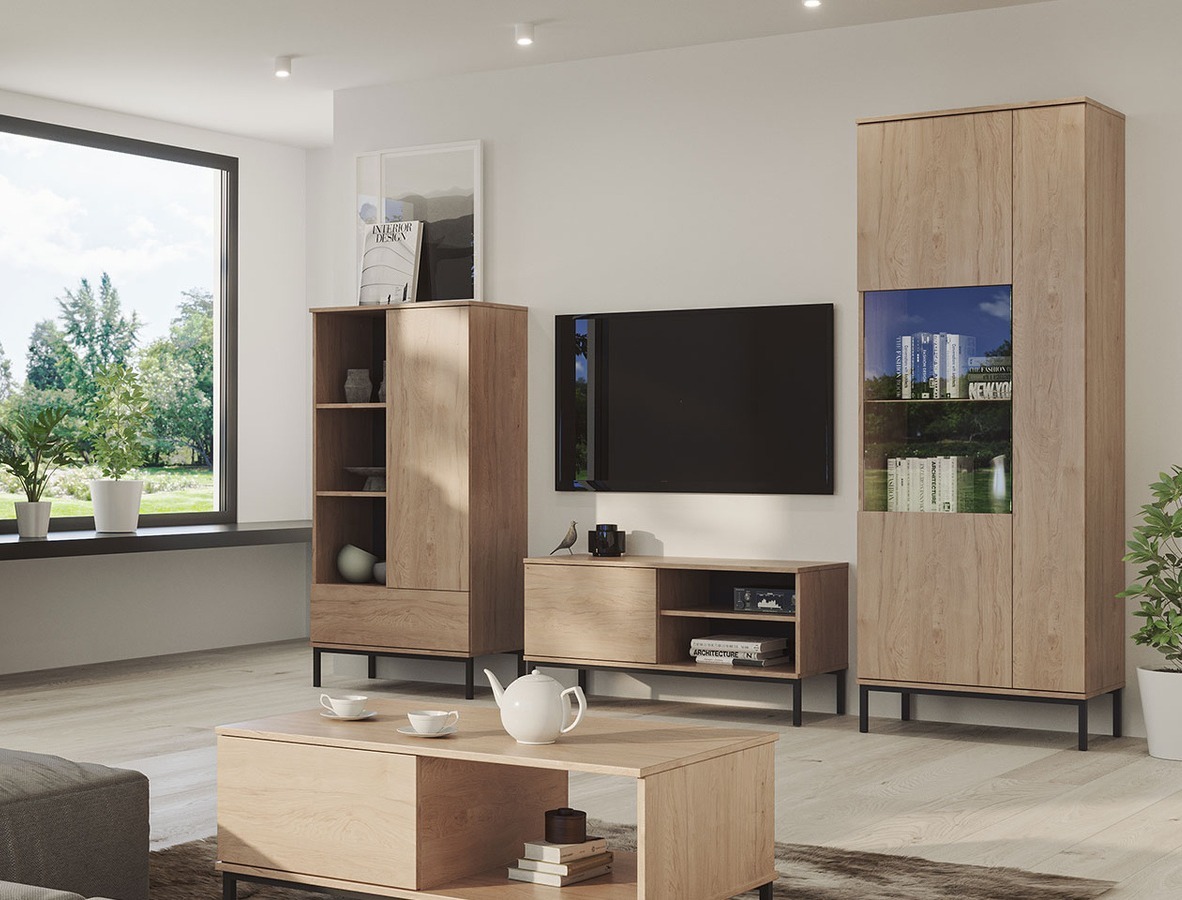 TV stand Lomsore 100 (Light wood)