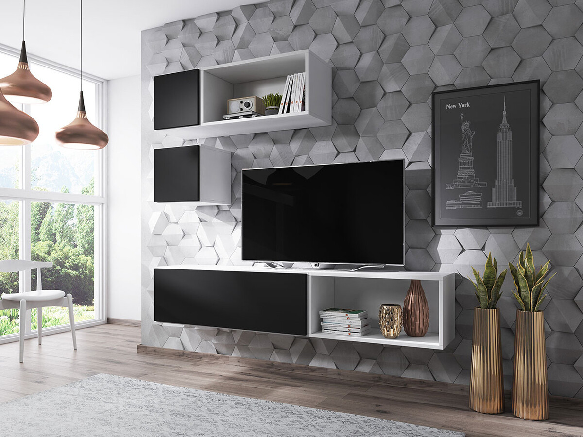 Wall cabinet Corbele 104 (Black)