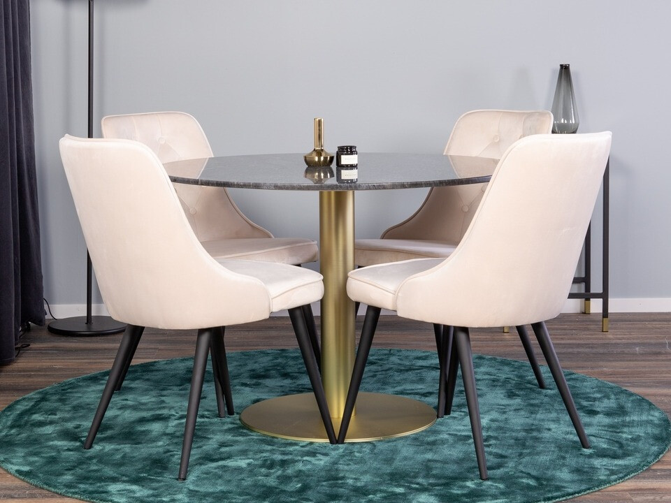 Dining set Dallas 370 (Beige + Black)