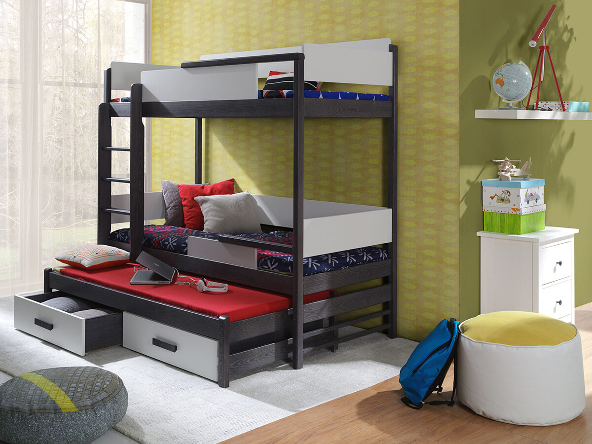Bunk bed Henderson 114 (Graphite + Grey)