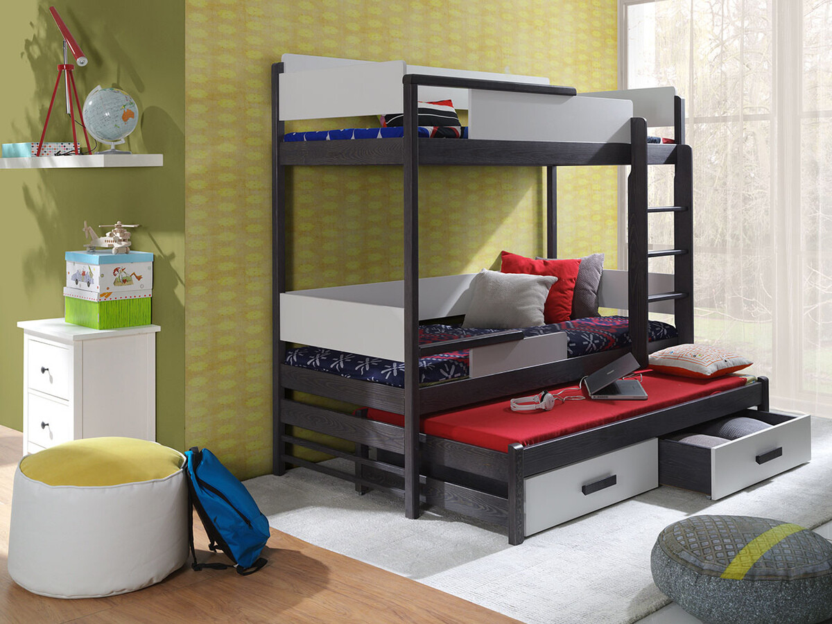 Bunk bed Henderson 114 (Graphite + Grey)