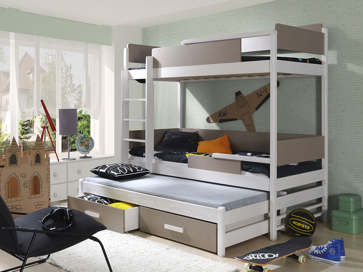 Bunk bed Henderson 114 (White + Trufel)