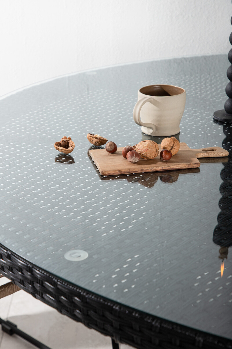 Outdoor table Dallas 667 (Black + Grey)