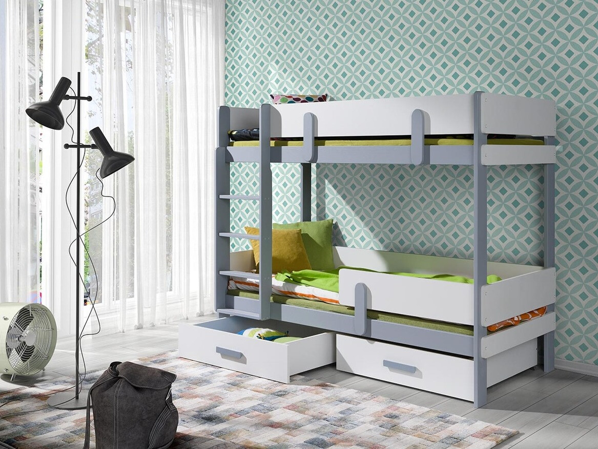 Bunk bed Henderson 144 (White + Grey)