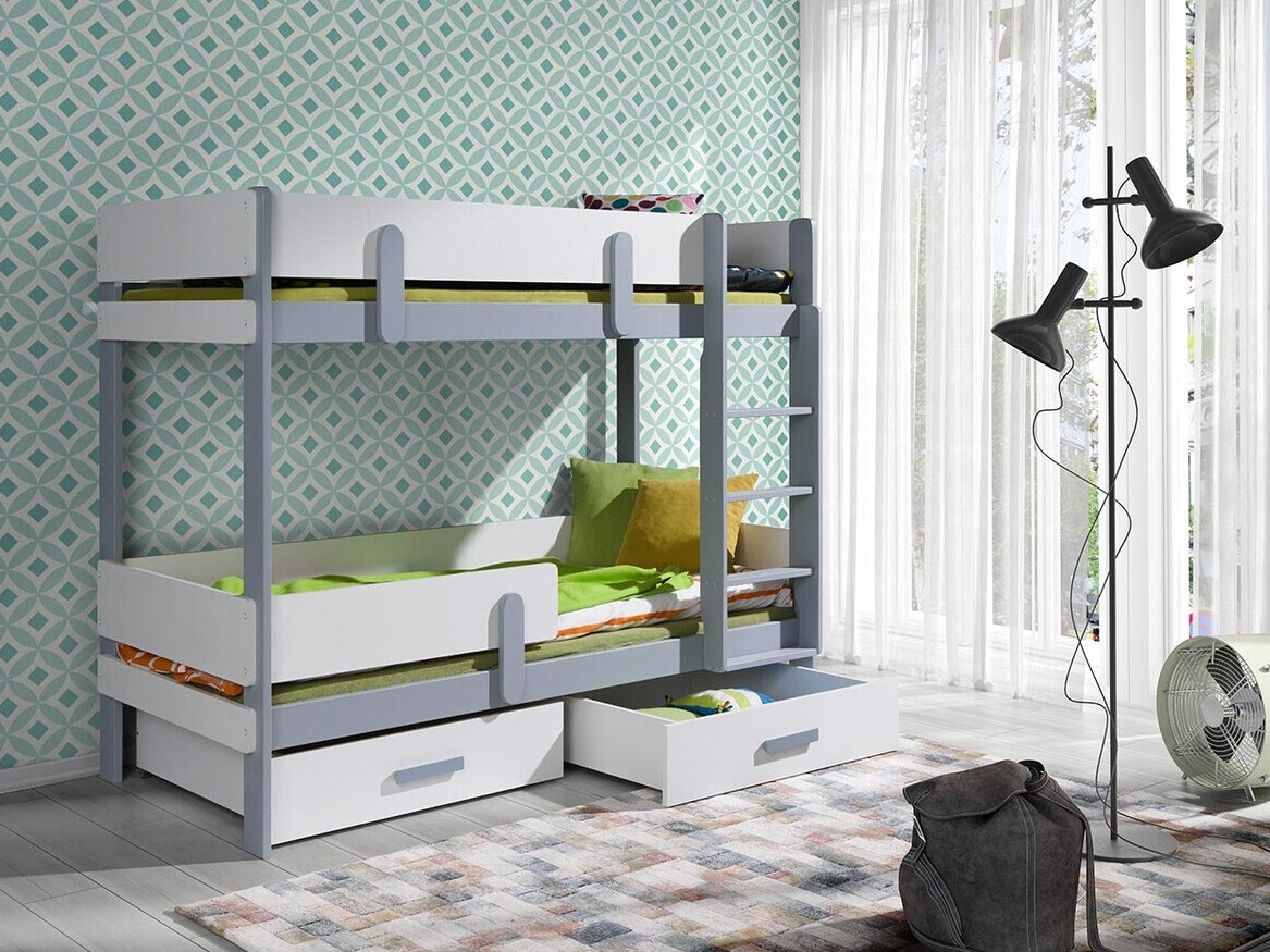 Bunk bed Henderson 144 (White + Grey)