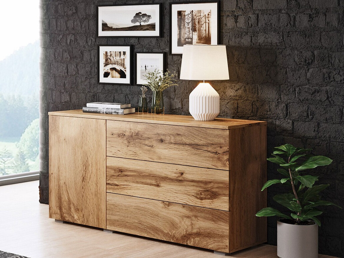 Chest of drawers Sarasota 128 (Wotan Oak)
