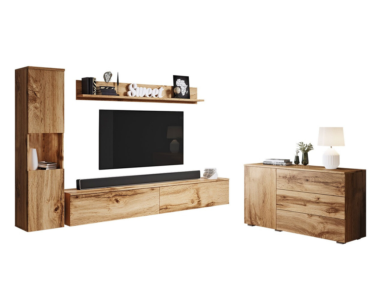 Living room set Sarasota 132 (Wotan Oak)