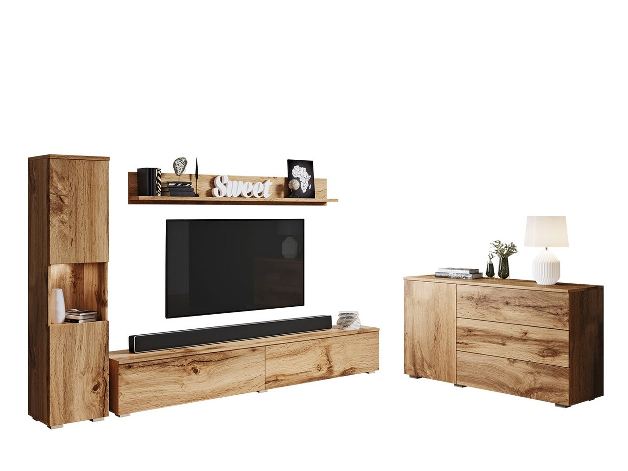Living room set Sarasota 132 (Wotan Oak)