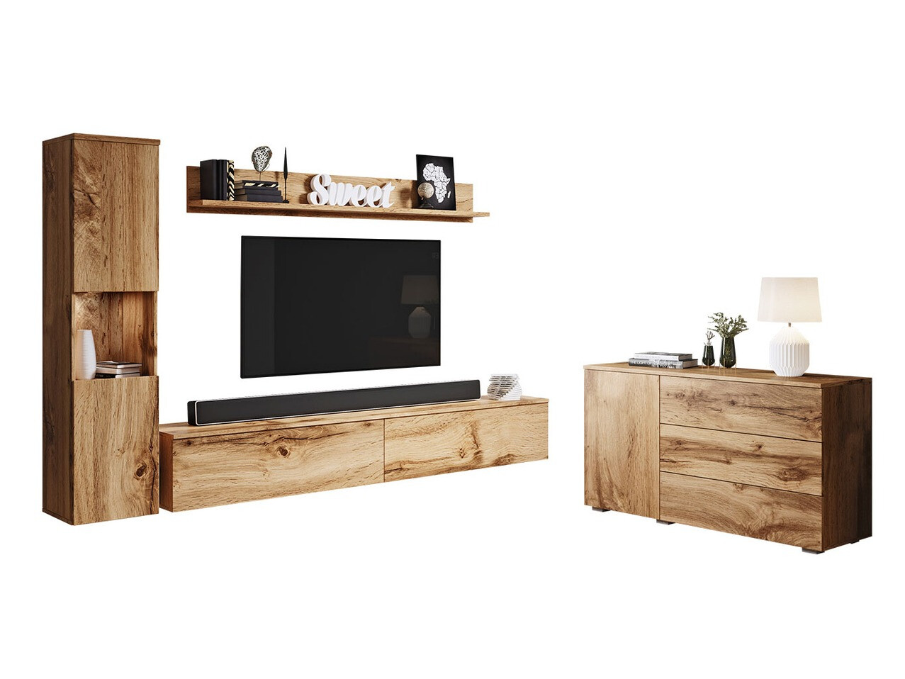 Living room set Sarasota 132 (Wotan Oak)