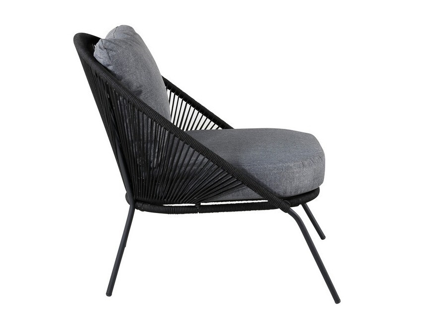 Outdoor armchair Dallas 1079 (Black + Grey)