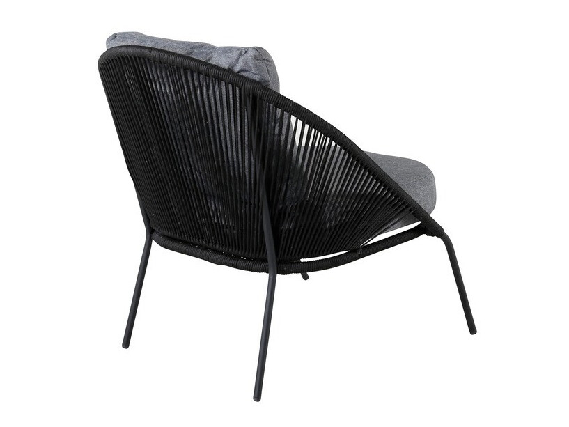 Outdoor armchair Dallas 1079 (Black + Grey)