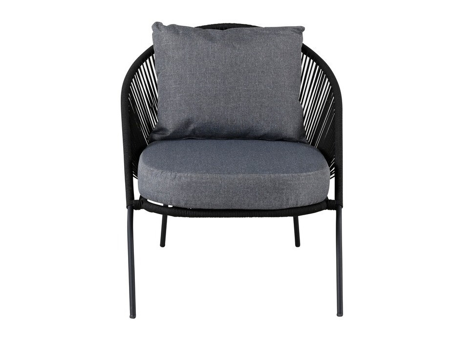 Outdoor armchair Dallas 1079 (Black + Grey)