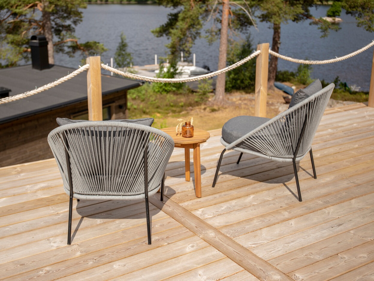 Outdoor armchair Dallas 1079 (Grey)