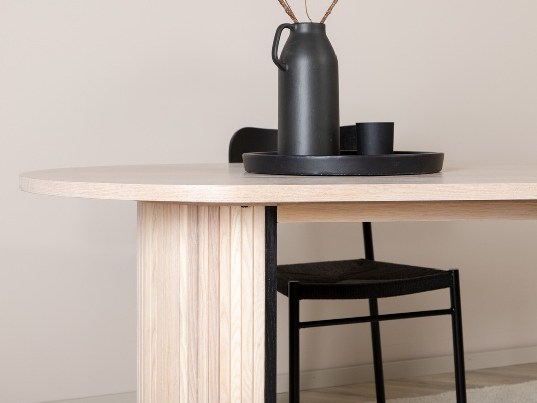 Table Dallas 1712 (Light wood + Black)