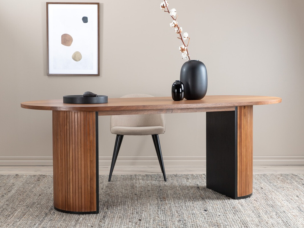 Table Dallas 1712 (Nut + Black)