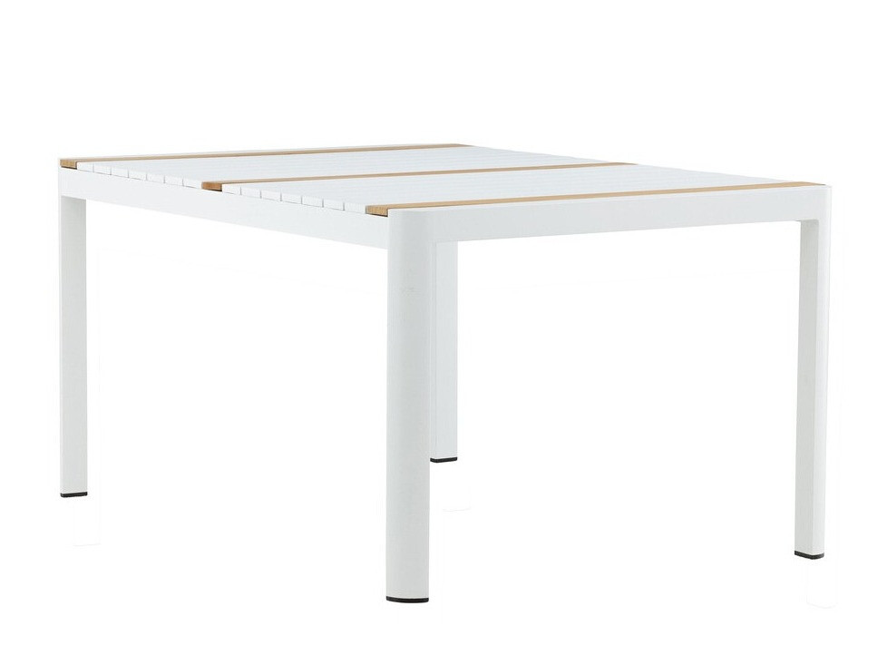 Outdoor table Dallas 2828 (White + Brown)