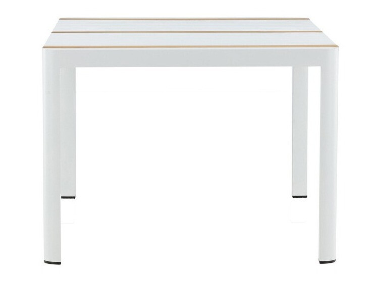 Outdoor table Dallas 2828 (White + Brown)