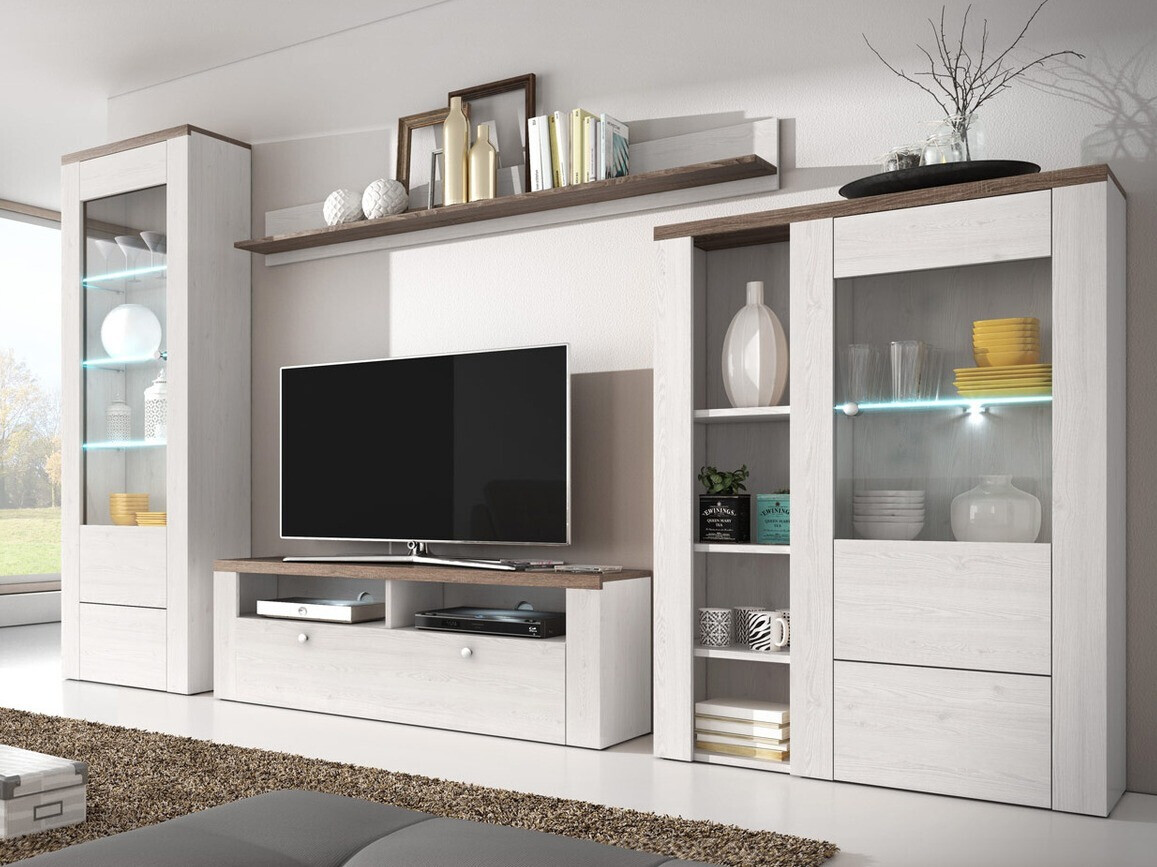 Bookcase Salelbo 102 (Sibu larch + Trufel oak)